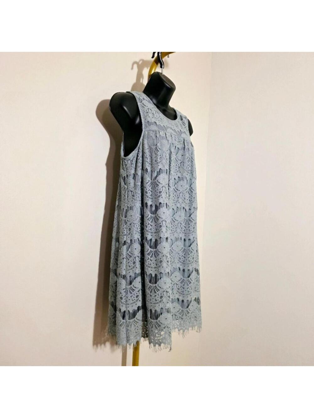 Speechless Sage Green Lace Fairycore Dress  - sz Med - Picture 2 of 5